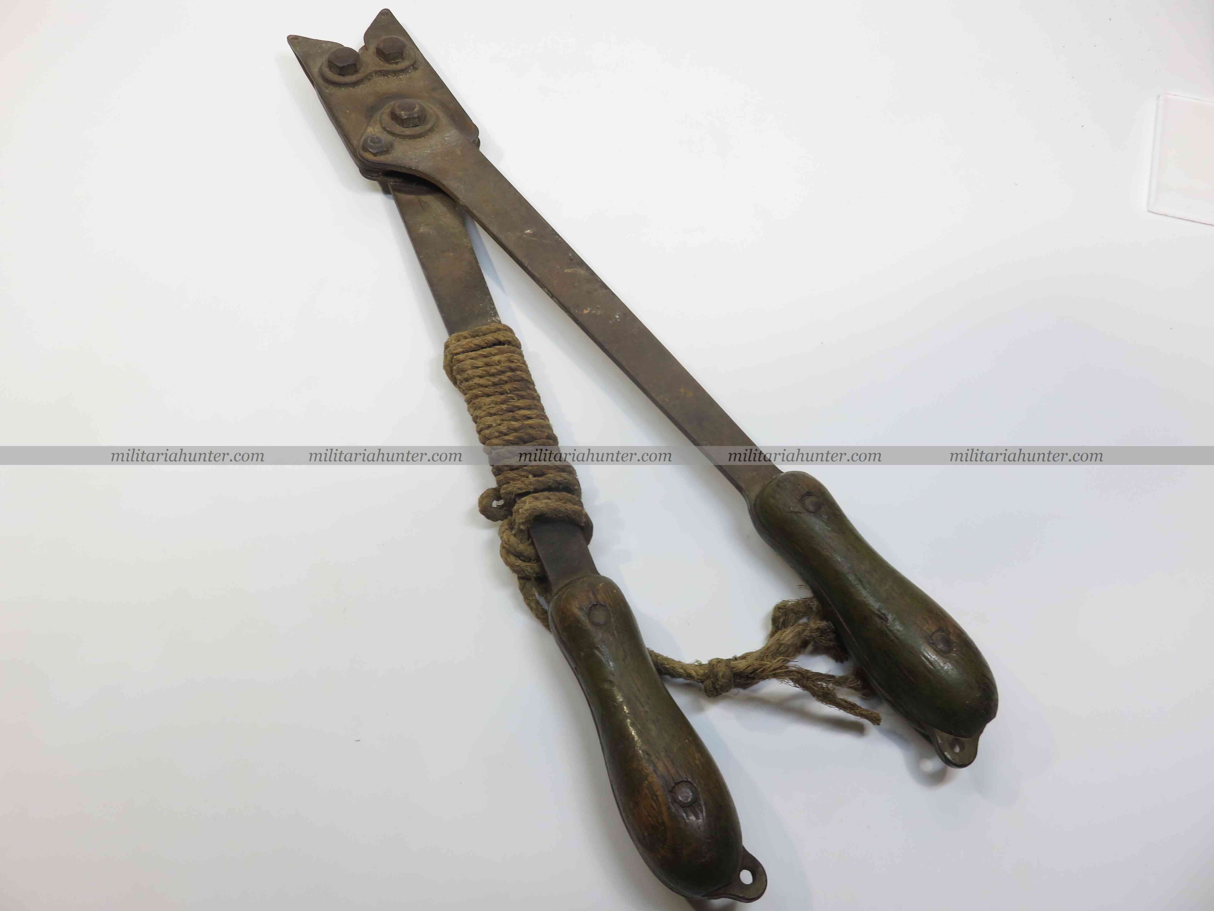 militaria : ww1 british large wire cutters - grande pince coupante anglaise 14-18