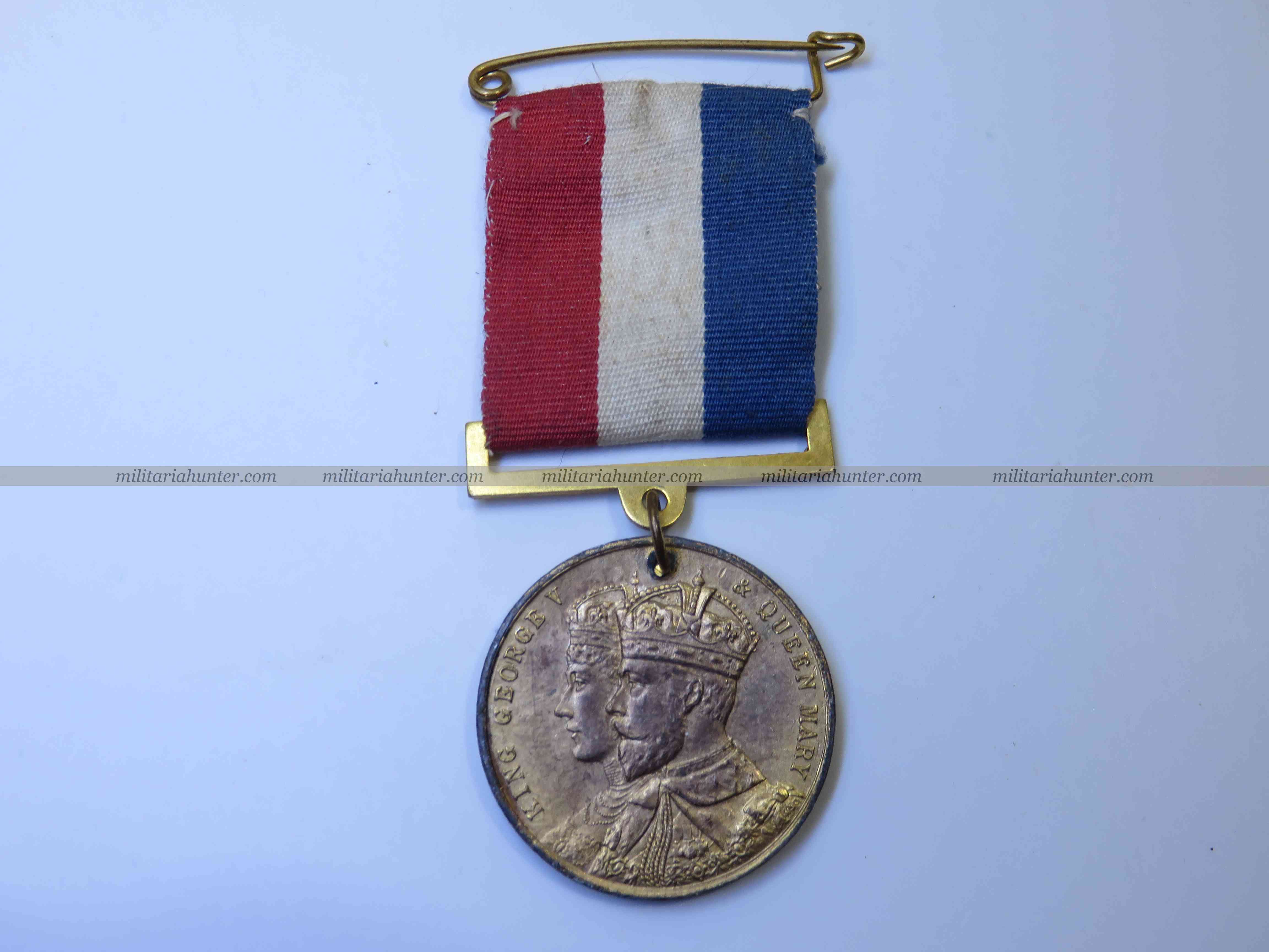 militaria : British 1911 coronation medal - Carlisle - Cumbria