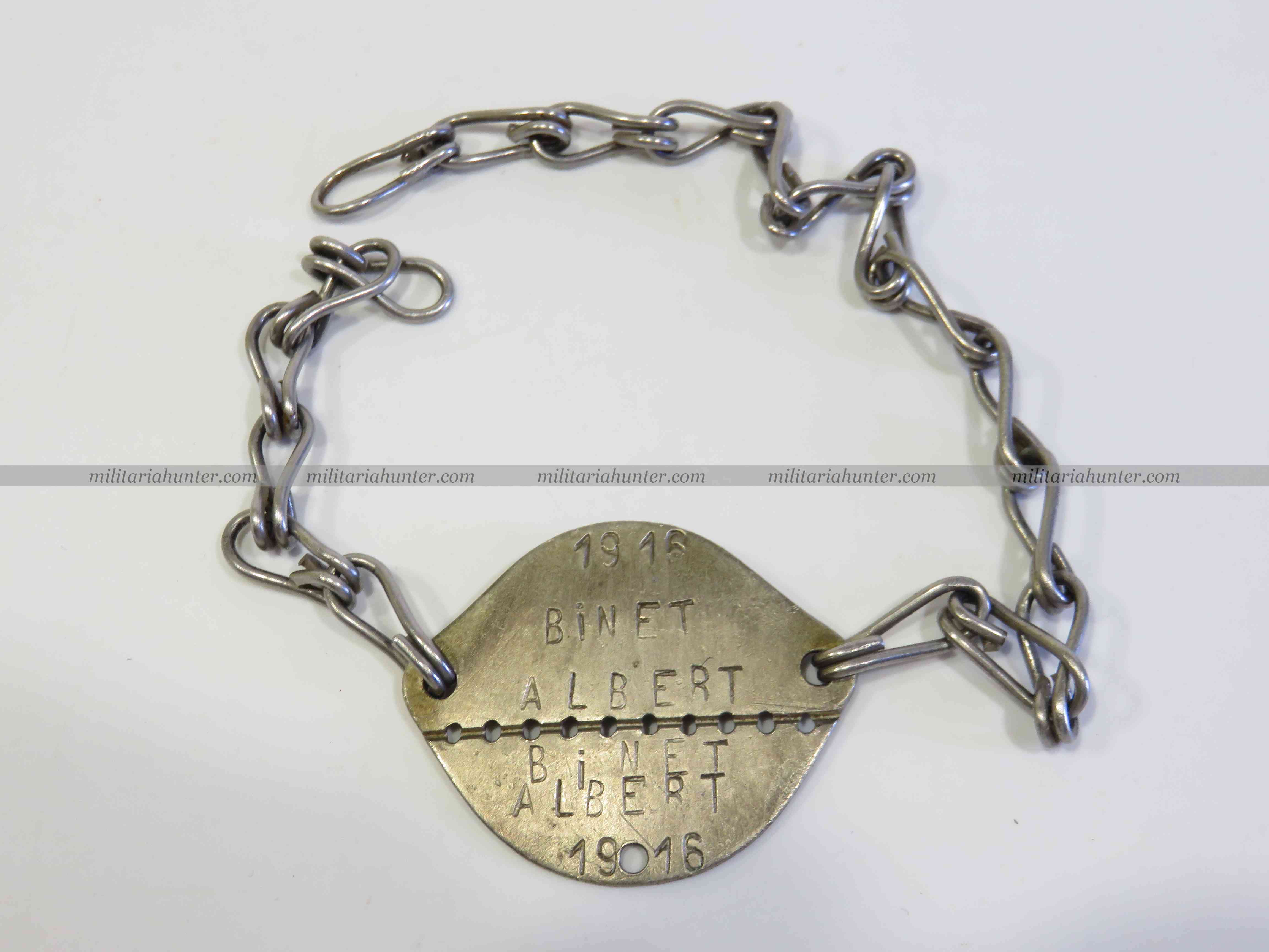 militaria : ww1 french ID tags - plaque d'identité 20,25,84,136 RI et 1e RIC Front d'Orient