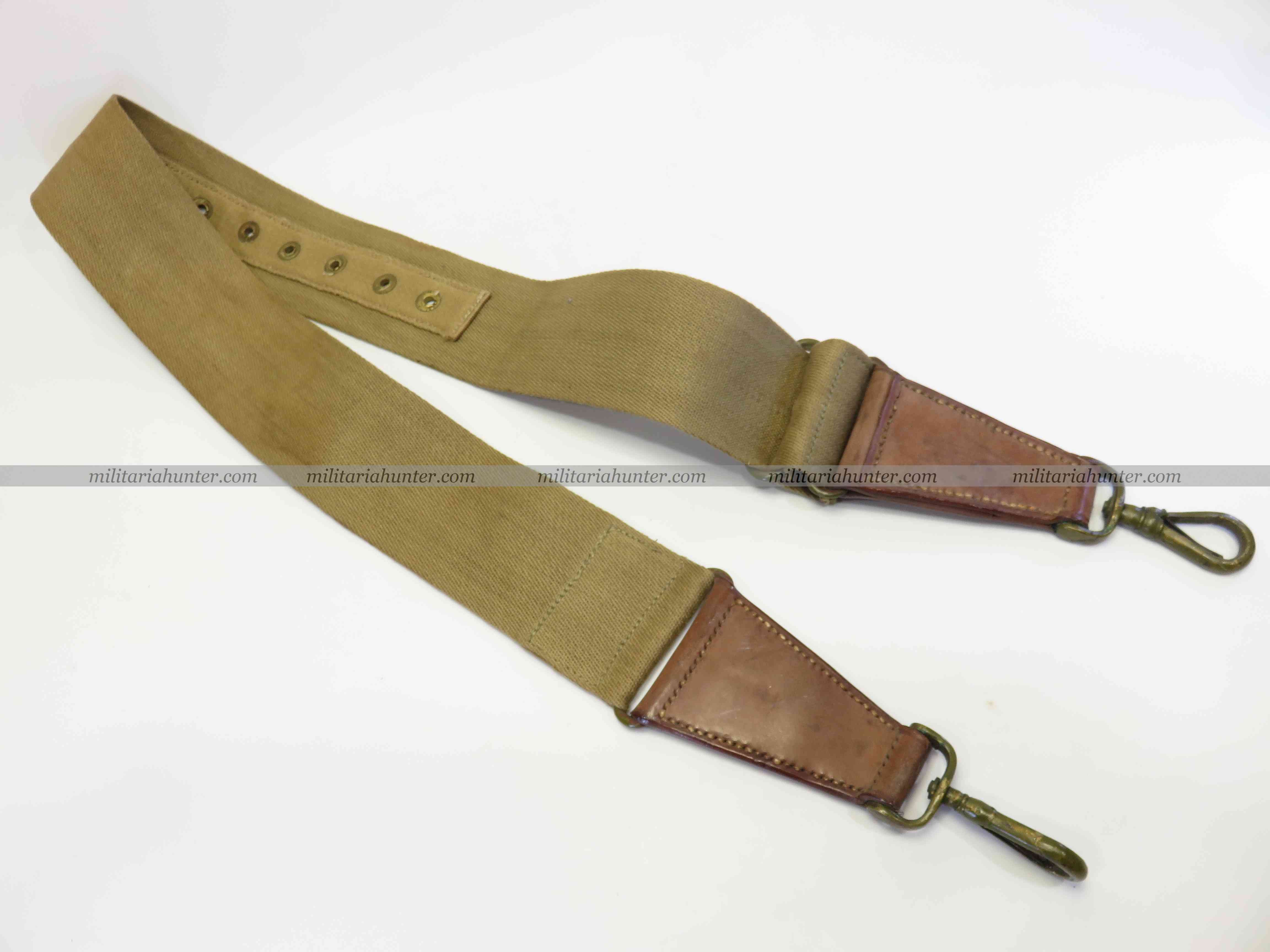 militaria : WW1 british officer strap for side bag or canteen