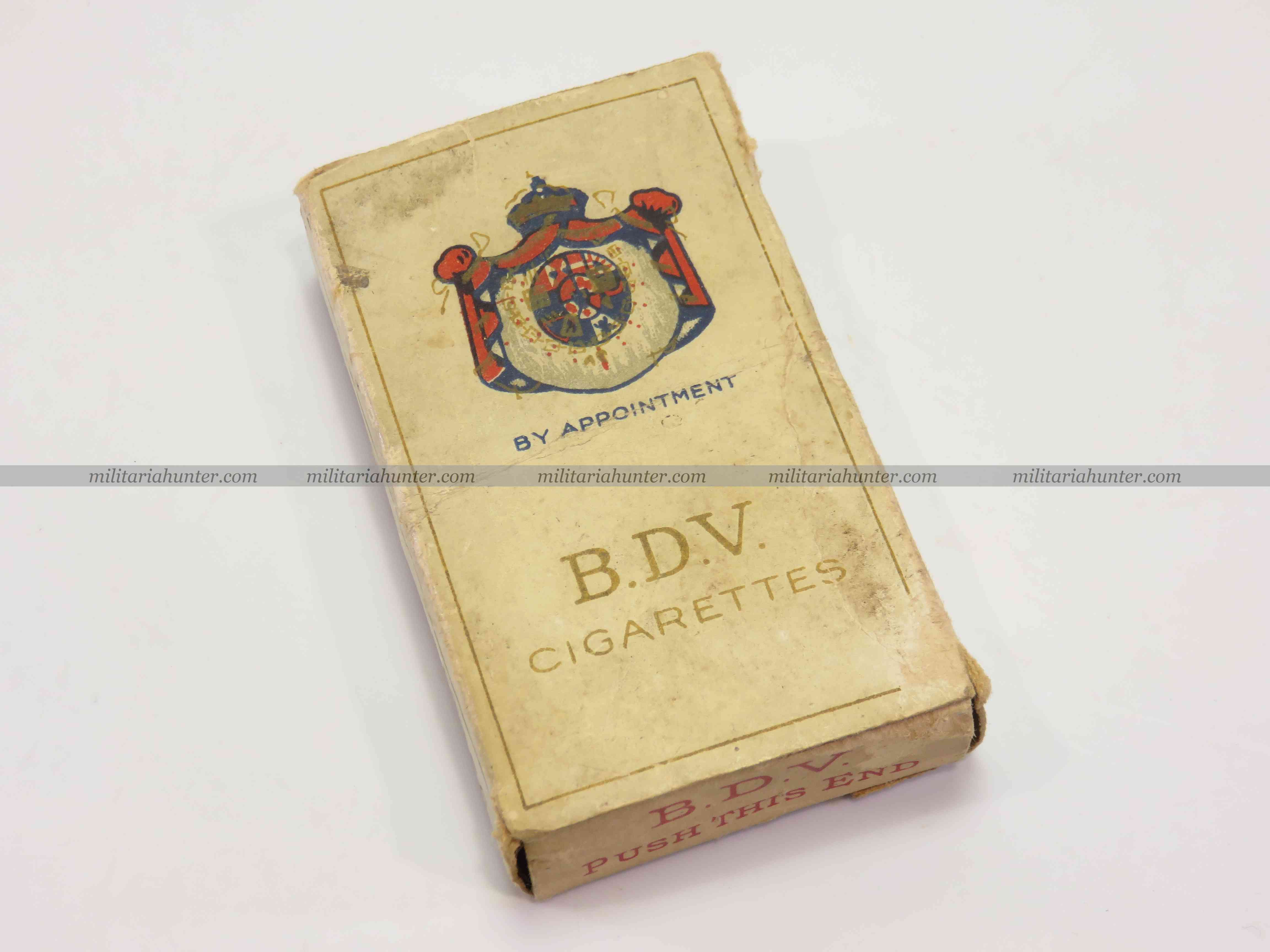 militaria : Paquet de cigarettes anglais ww1 B.D.V. Phillips