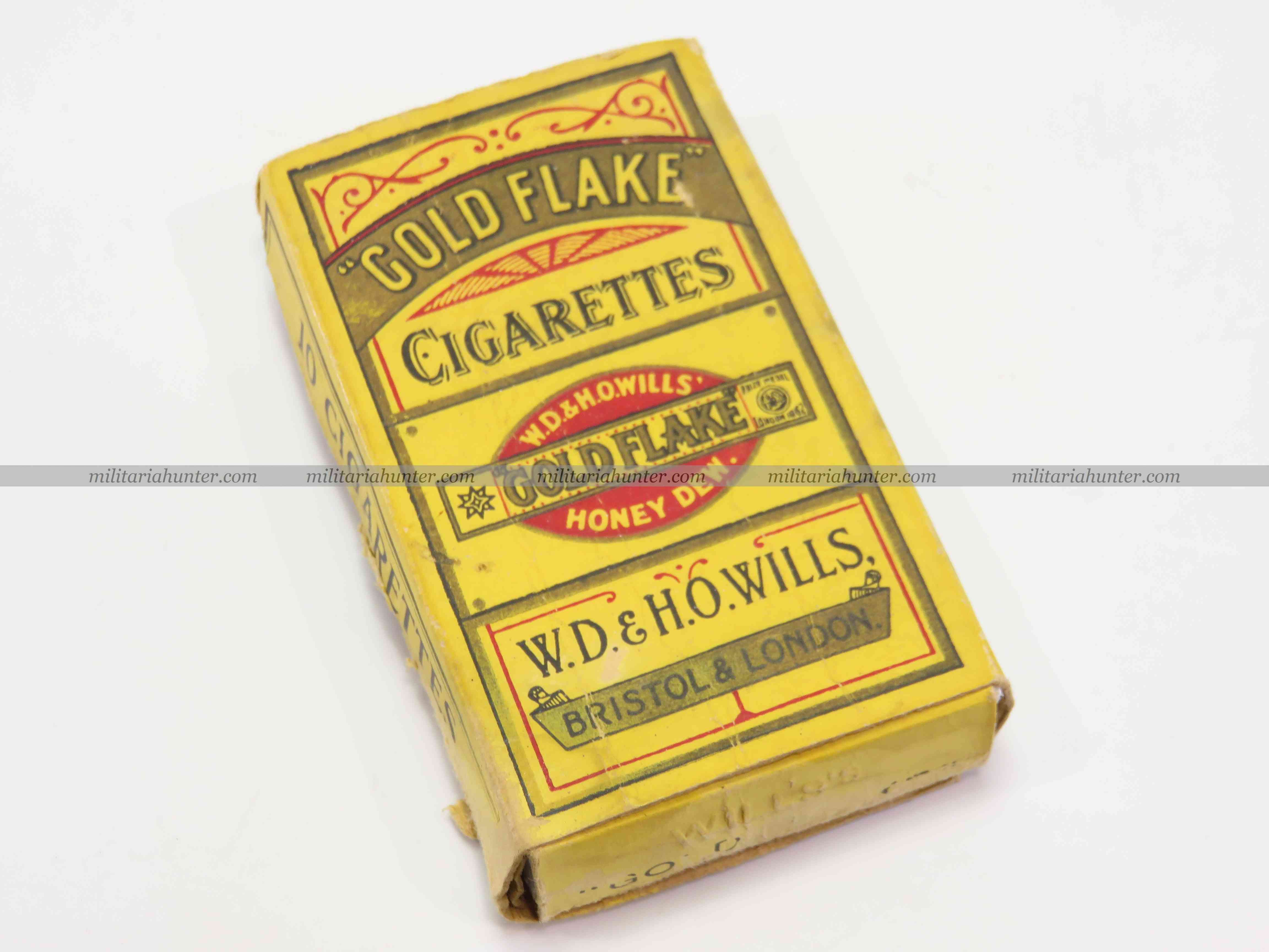 militaria : Paquet de cigarettes anglais ww1 Gold Flake