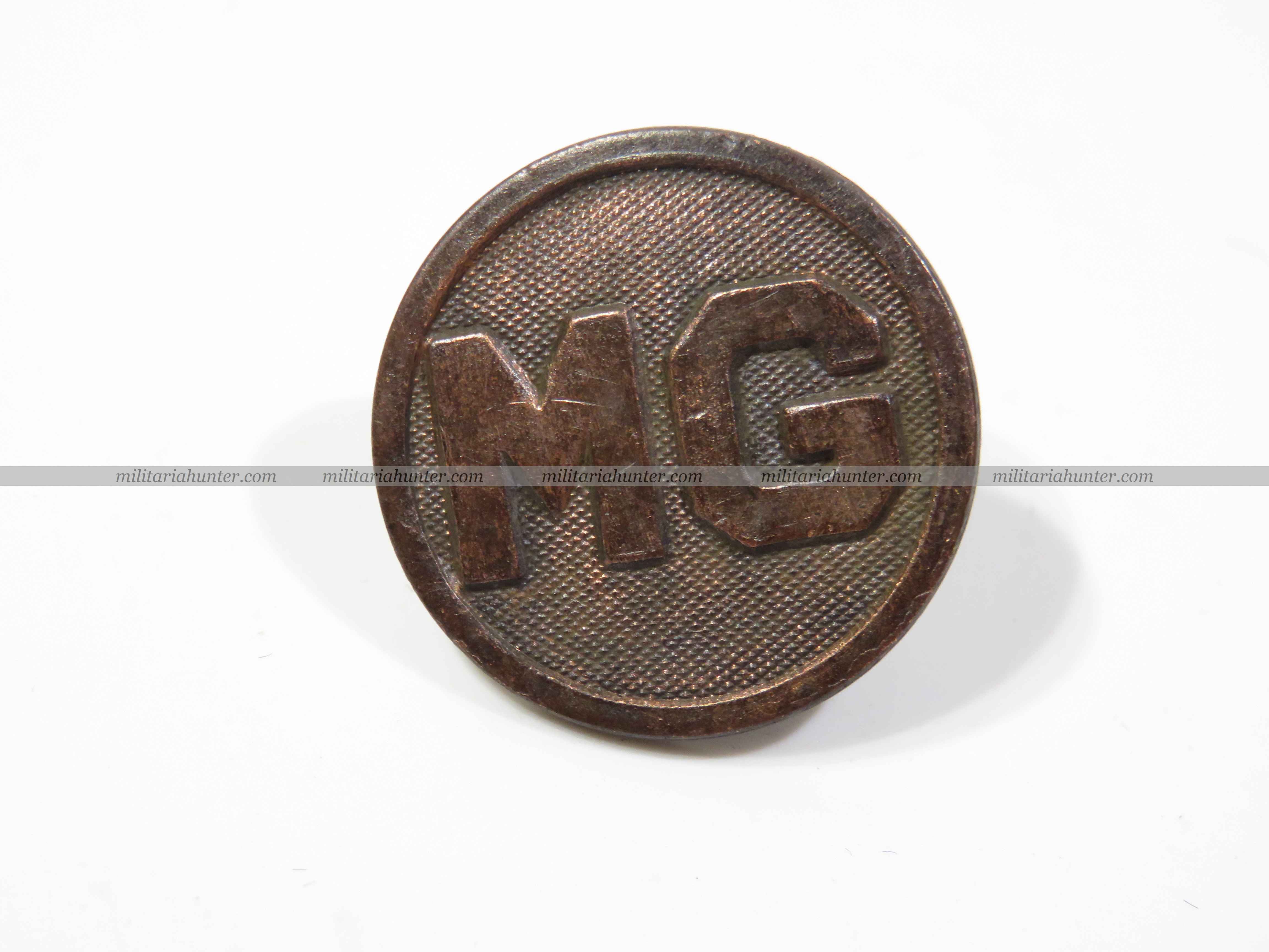 militaria : 1918 collar disk MG Machine Gun
