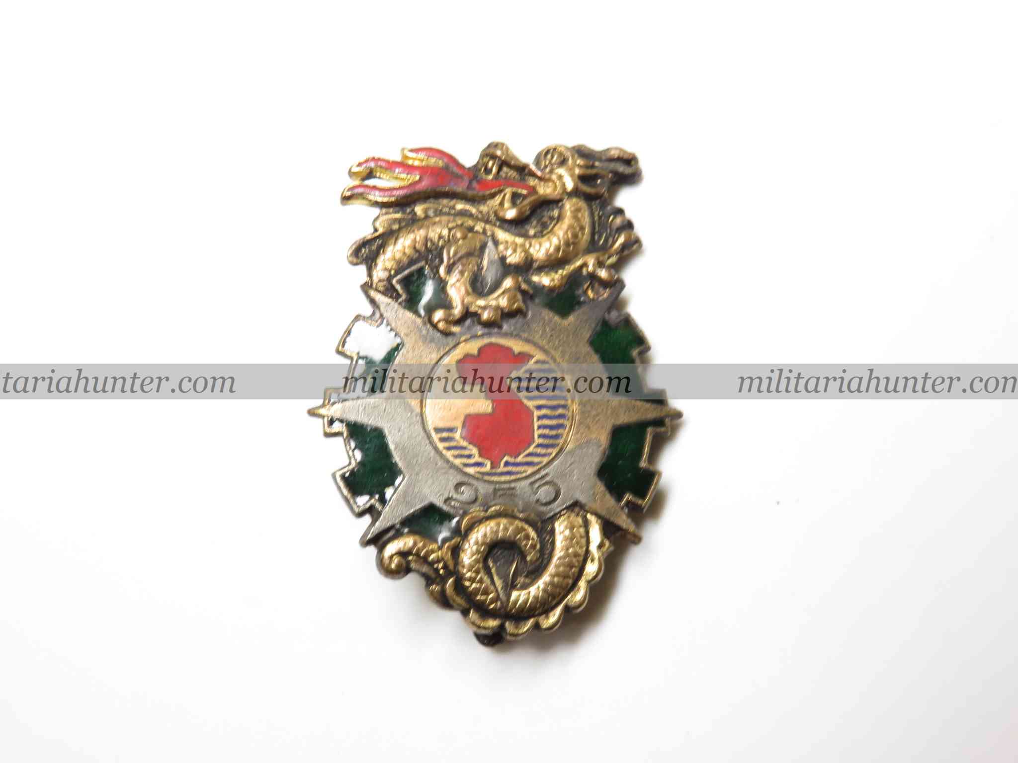 militaria : Indo - Insigne de la 255e Cie de circulation routière