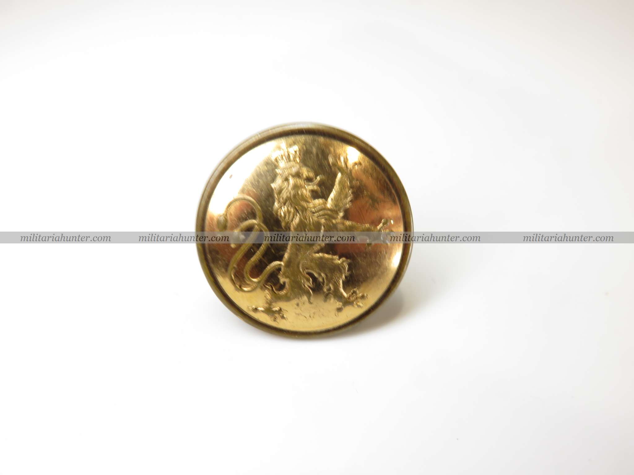 militaria : ww1 bavarian corporal collar button - bouton de col Gefreiter bavarois