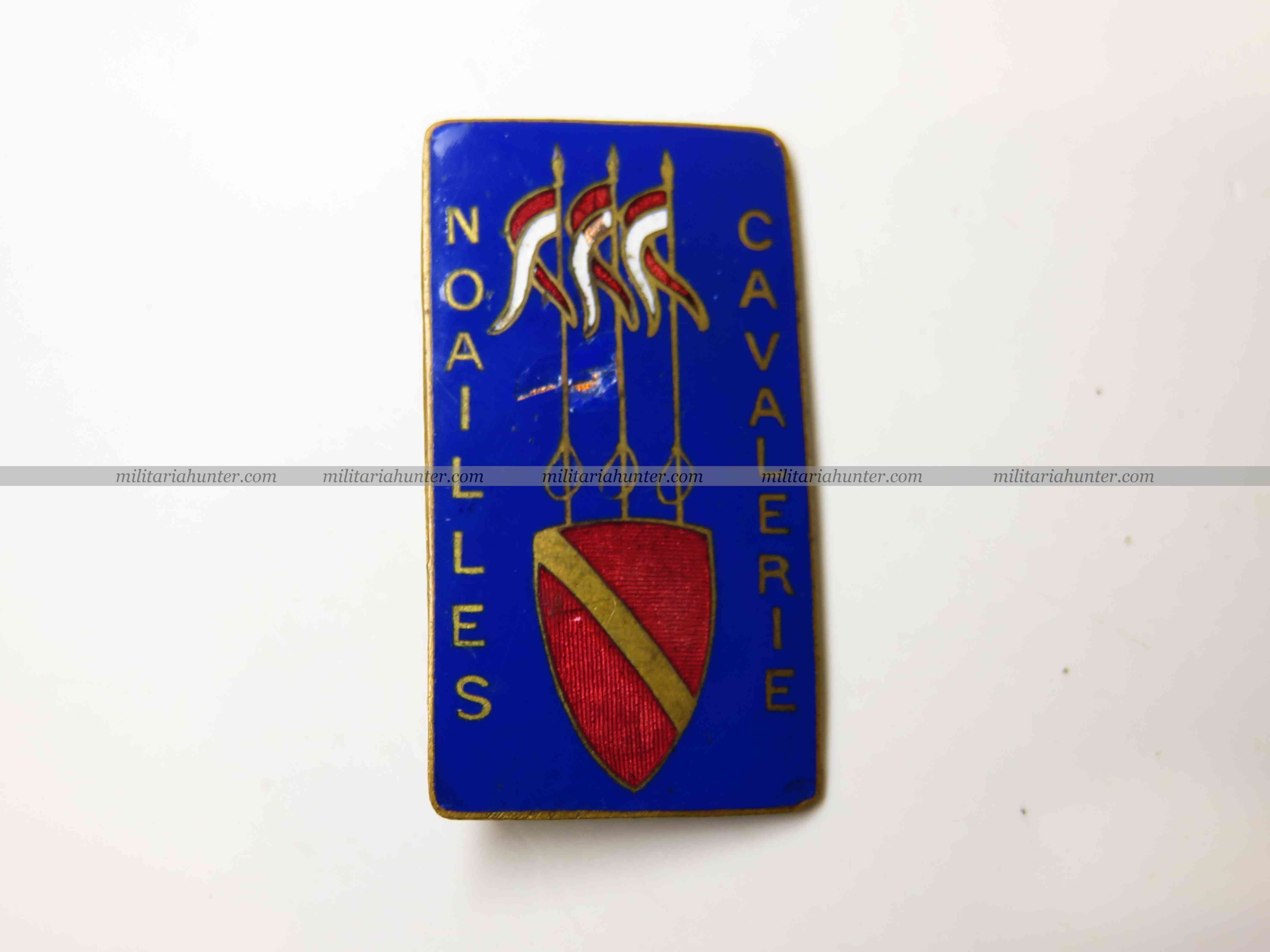 militaria : France 40 - insigne 15ème régiment de Dragons Portés Noailles