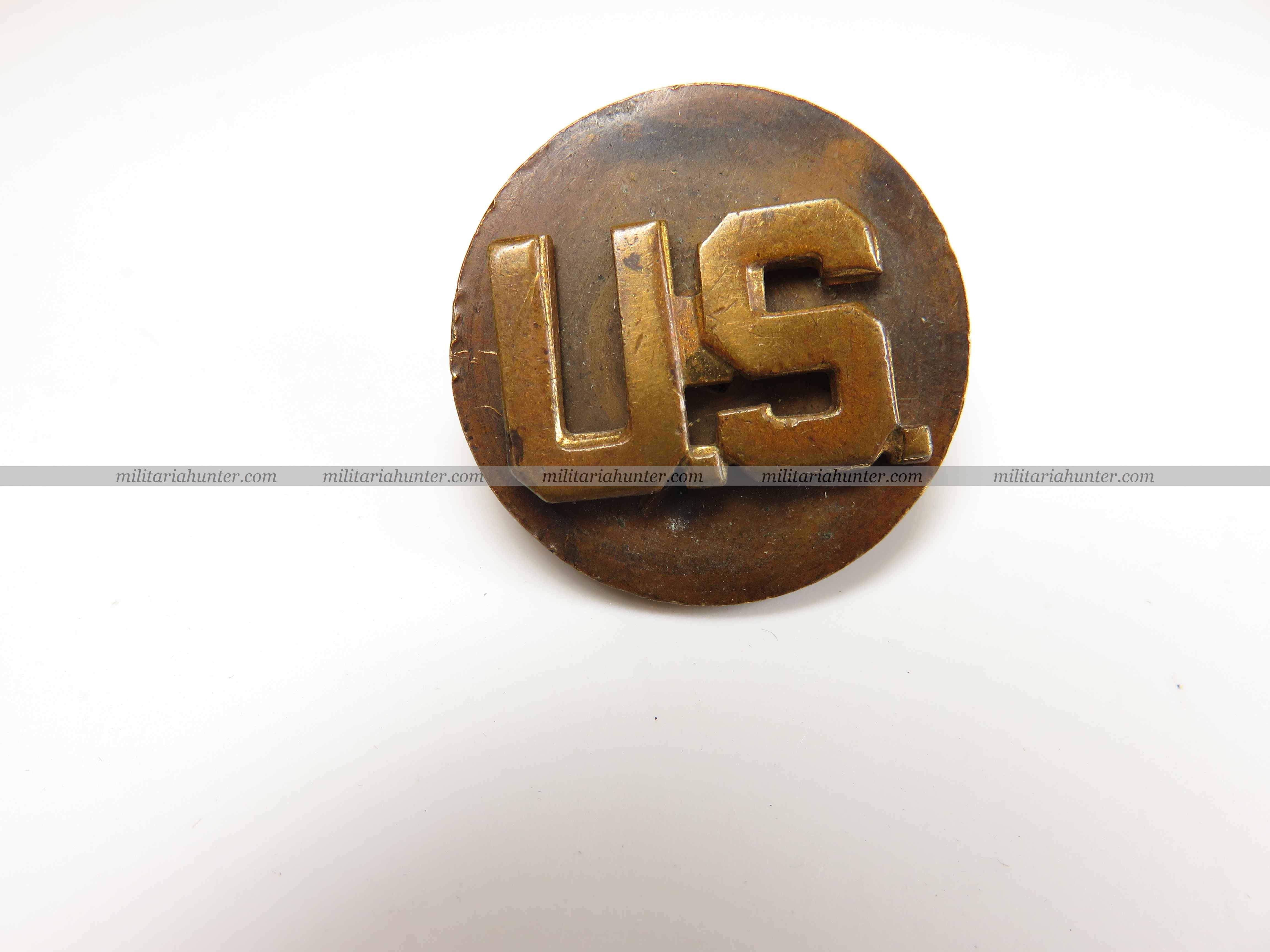 militaria : ww2 disque de col US - collar disk type 3a 1937-1943