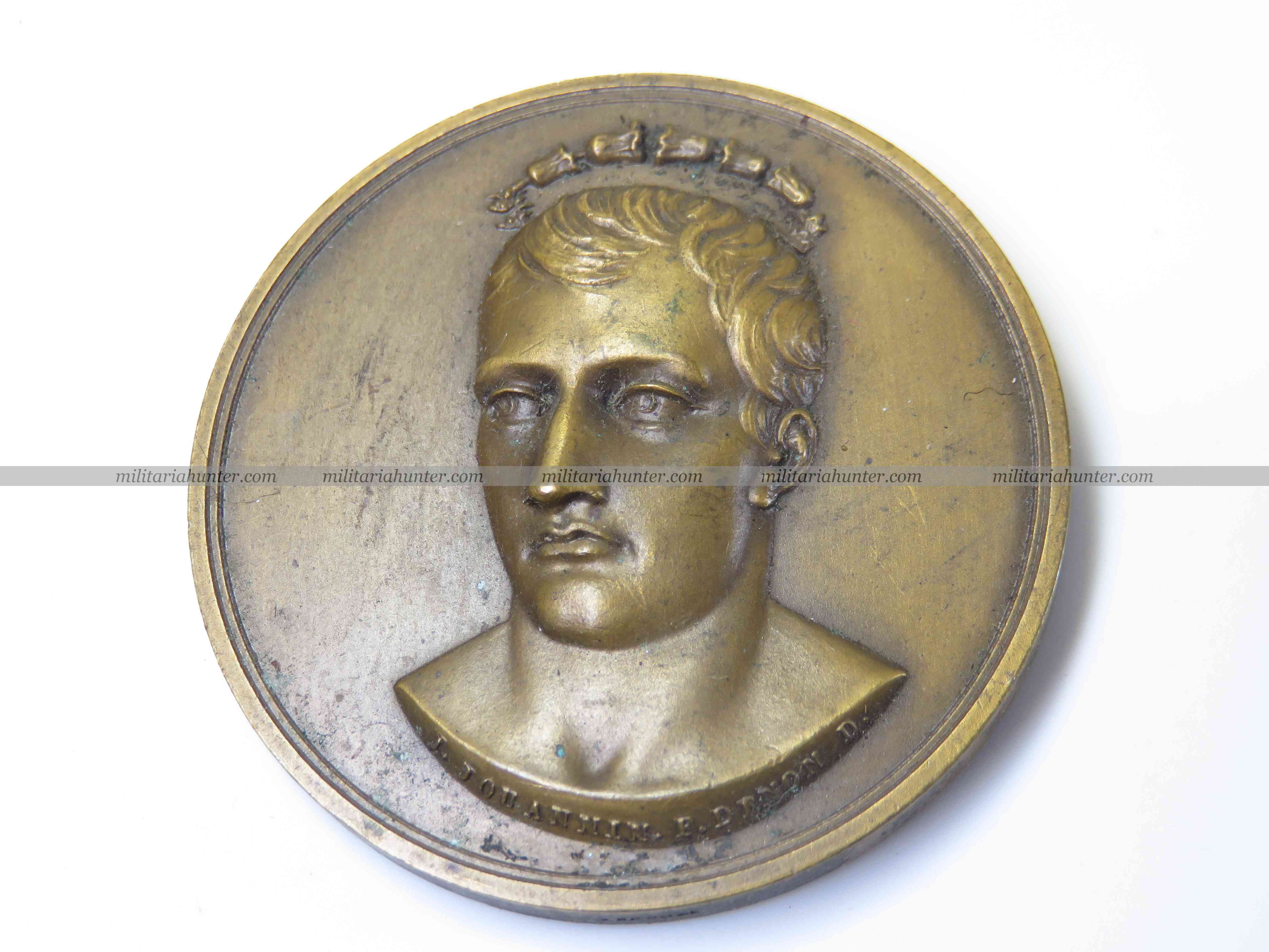 militaria : Médaille bronze Bonaparte l'Egypte conquise 1798