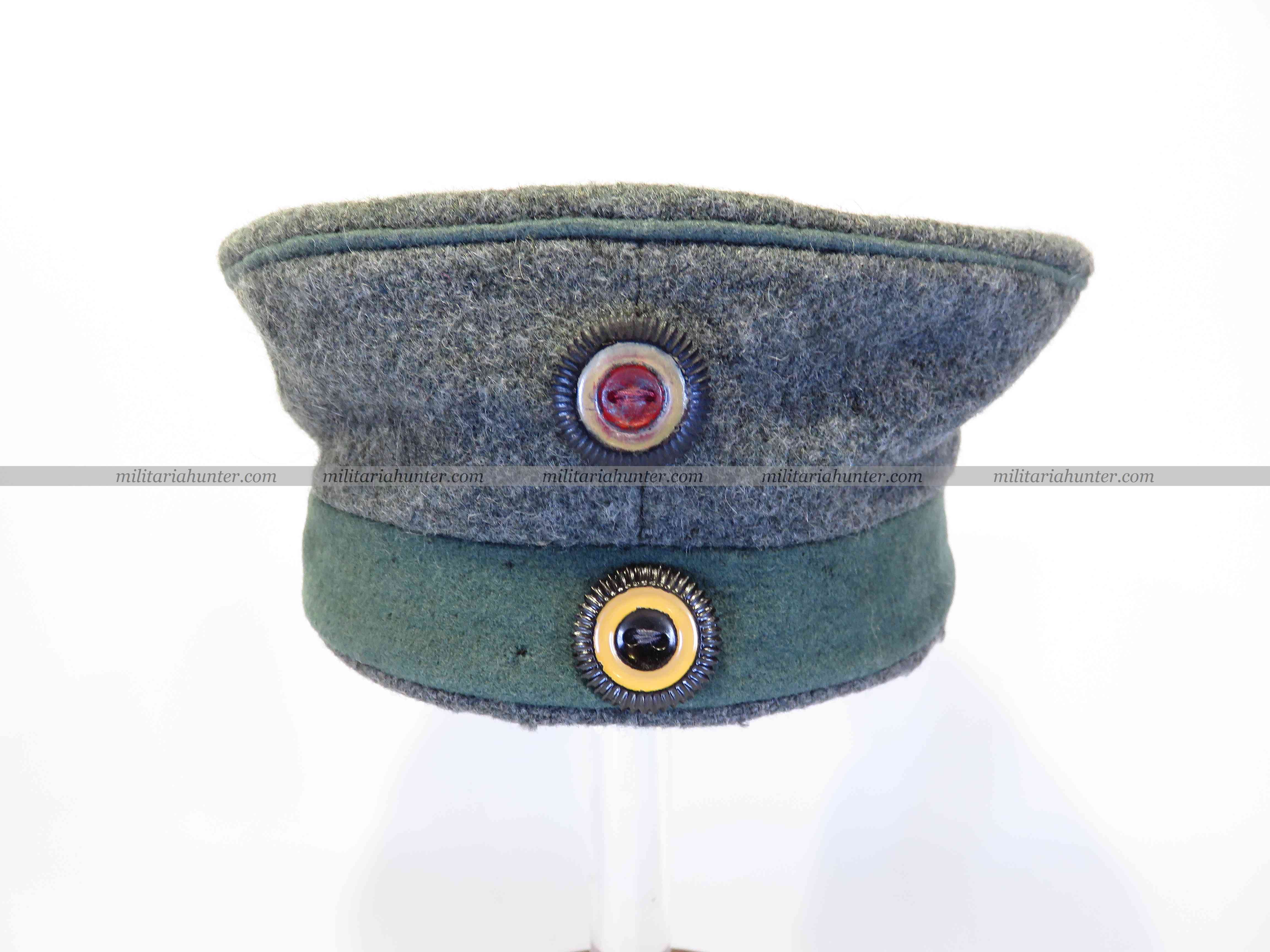 Militaria Hunter   Achat Vente Estimation Militaria ww1 ww2&nbsp;ww1 german fieldgrey cap - Mütze M1917 toutes armes