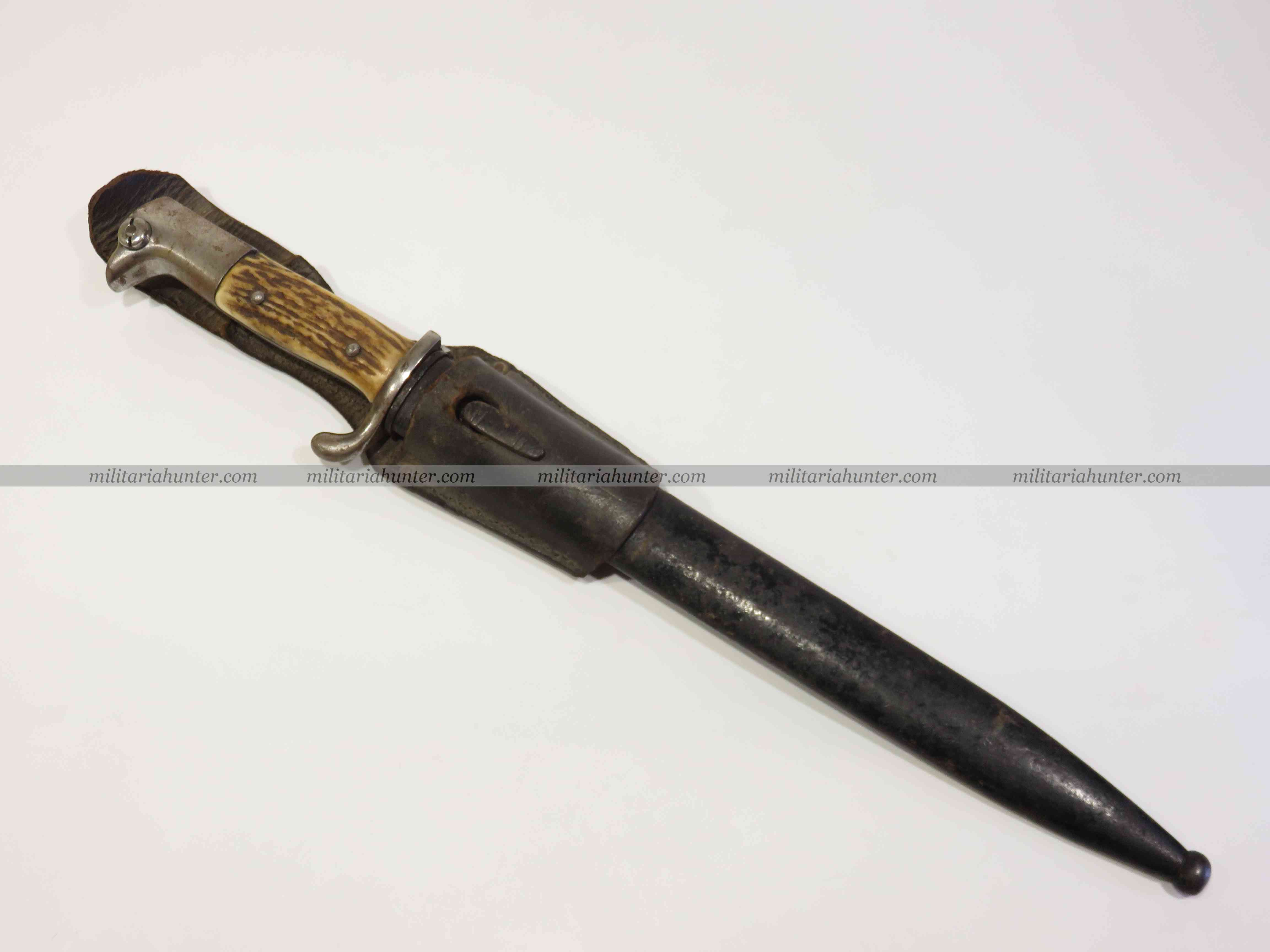 militaria : Poignard baïonnette avec porte baïonnette saxon JR105