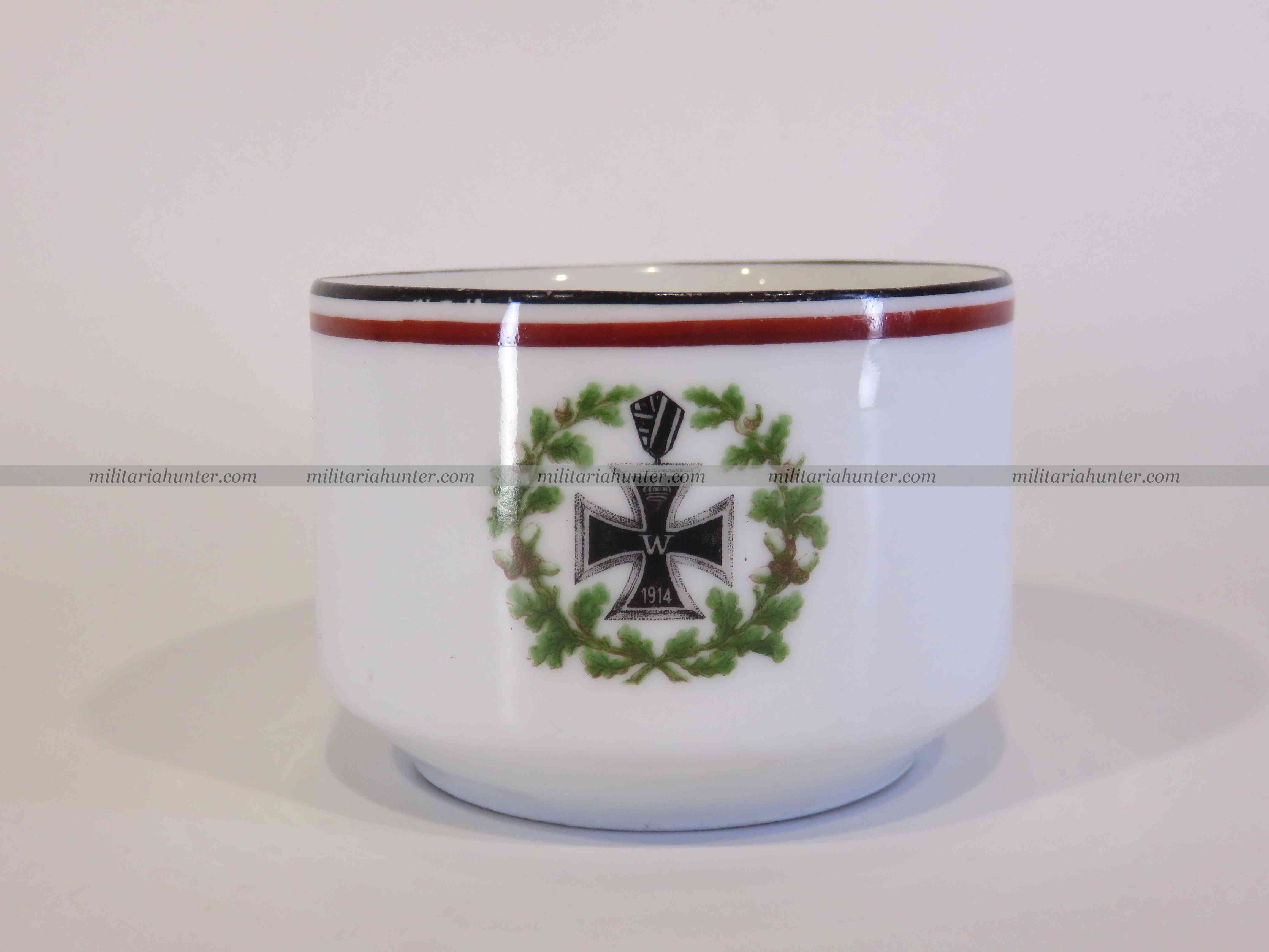 militaria : Tasse patriotique croix de fer 1914 - ww1 german iron cross cup