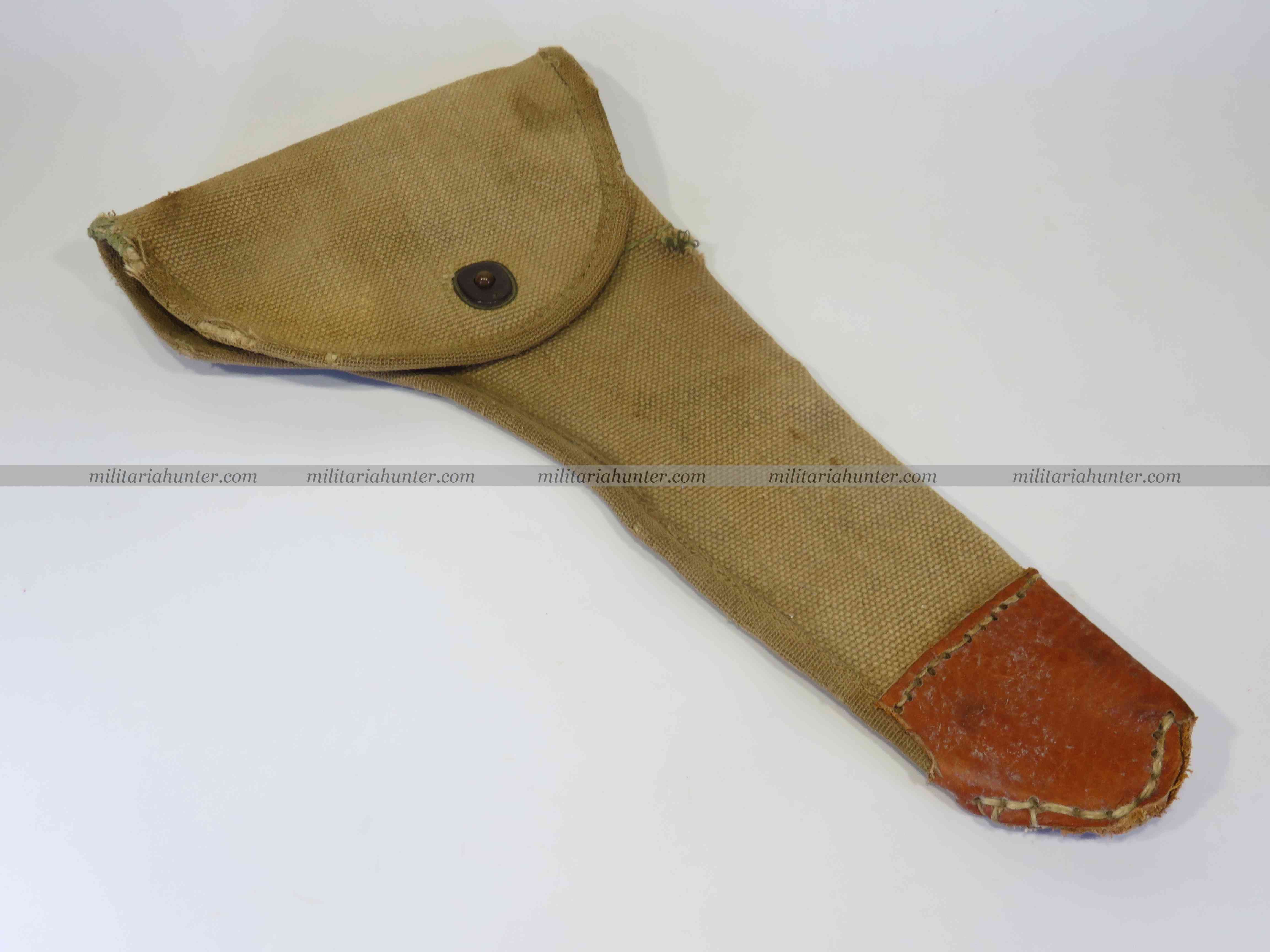 militaria : US ww1 Remington flare pistol holster - étui de pistolet lance fusée US ww1