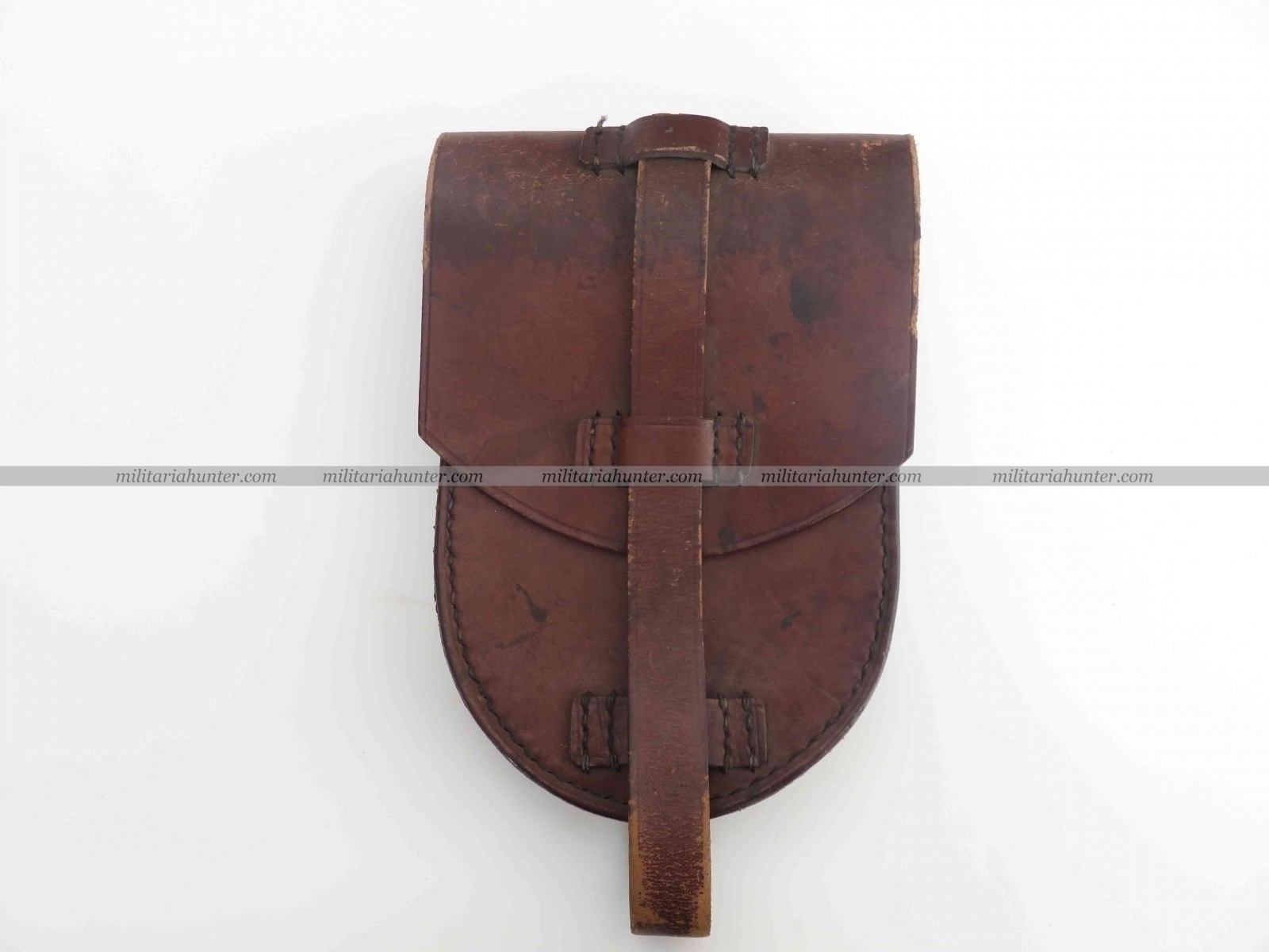 militaria : WW1 German Artillery leather pouch Krupp 1917