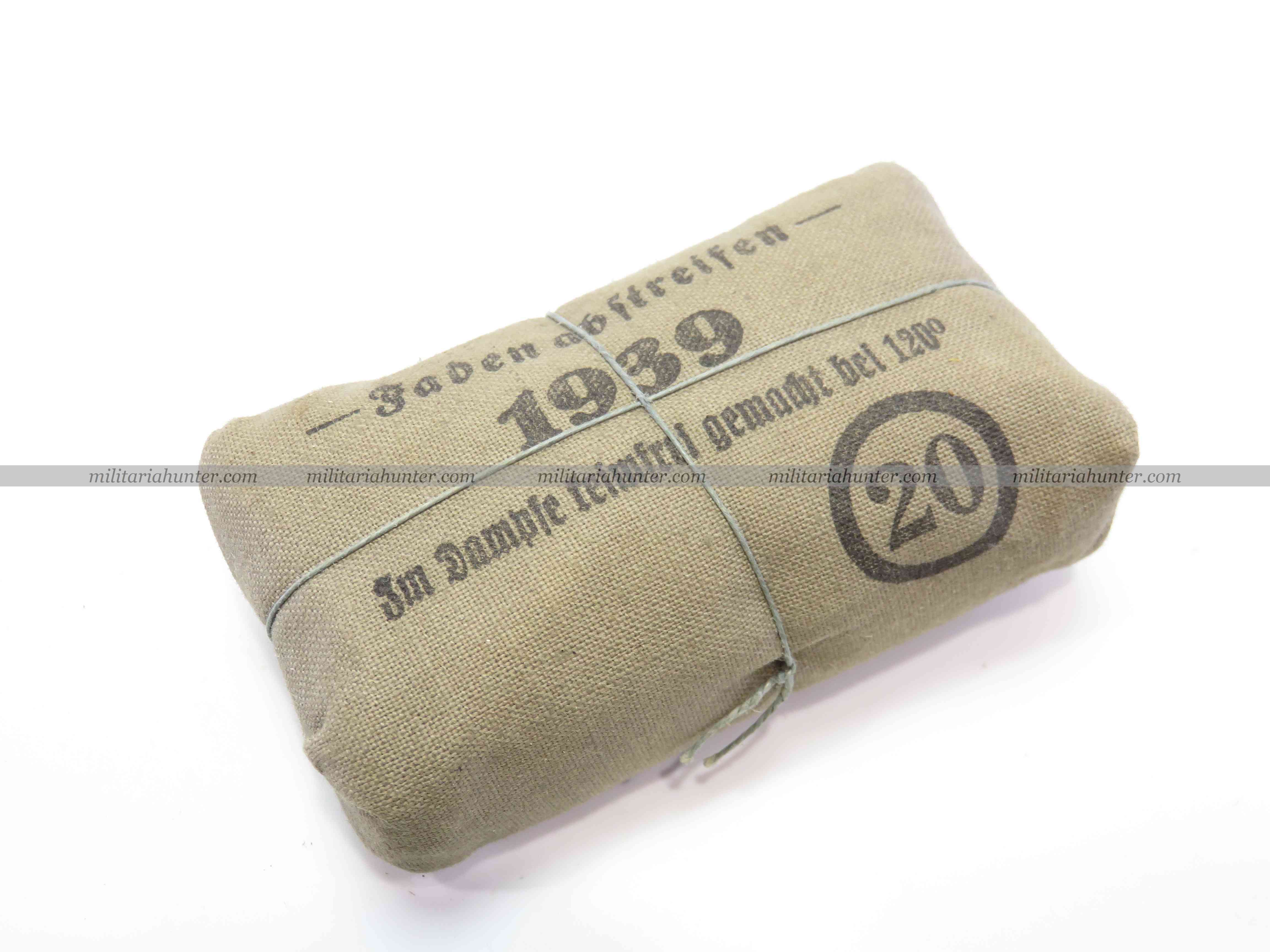 militaria : WW2 german field medical dressing - 1939 - pansement allemand