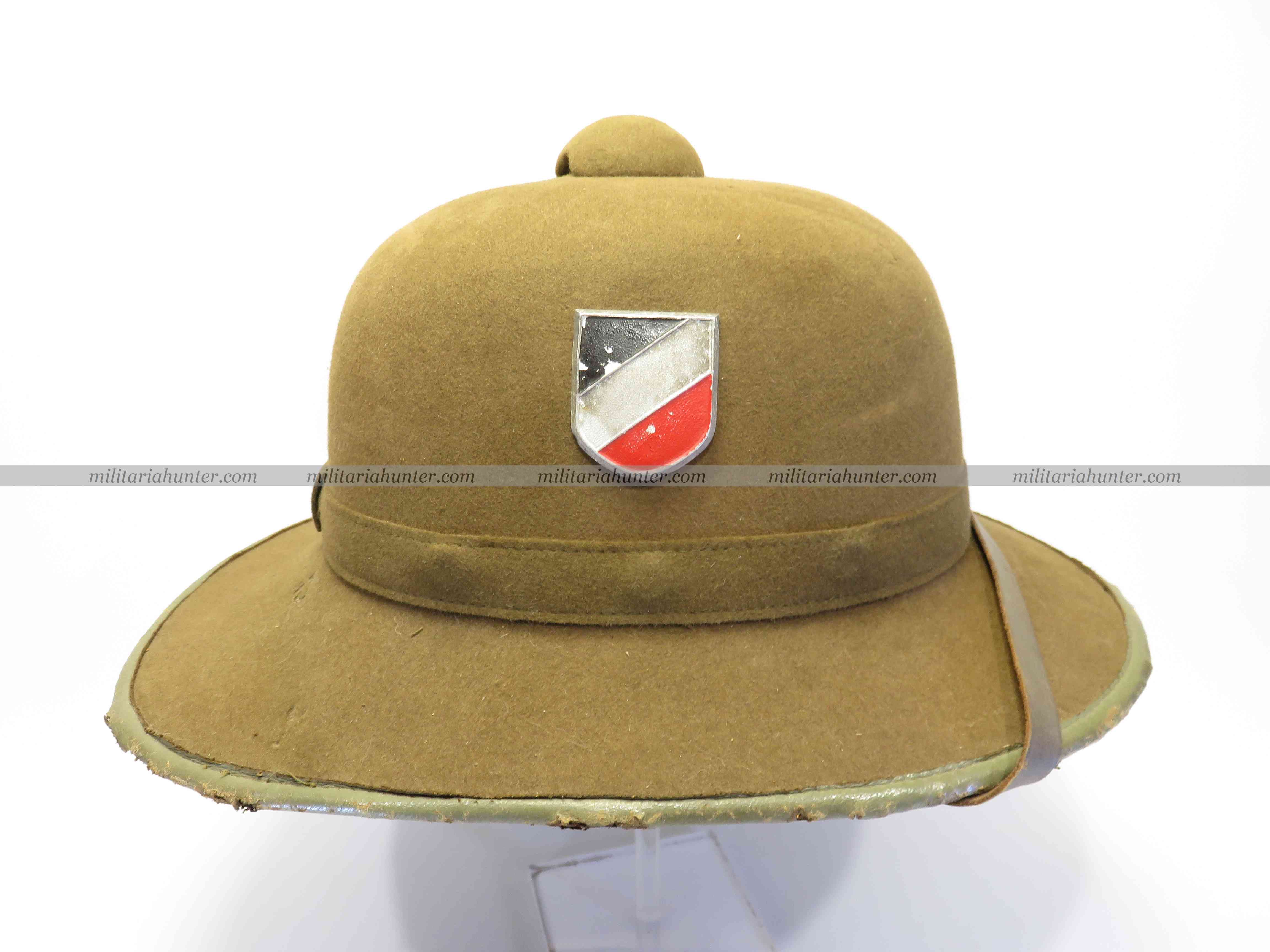 militaria : ww2 german tropical helmet - Südfront Tropenhelm - casque tropical