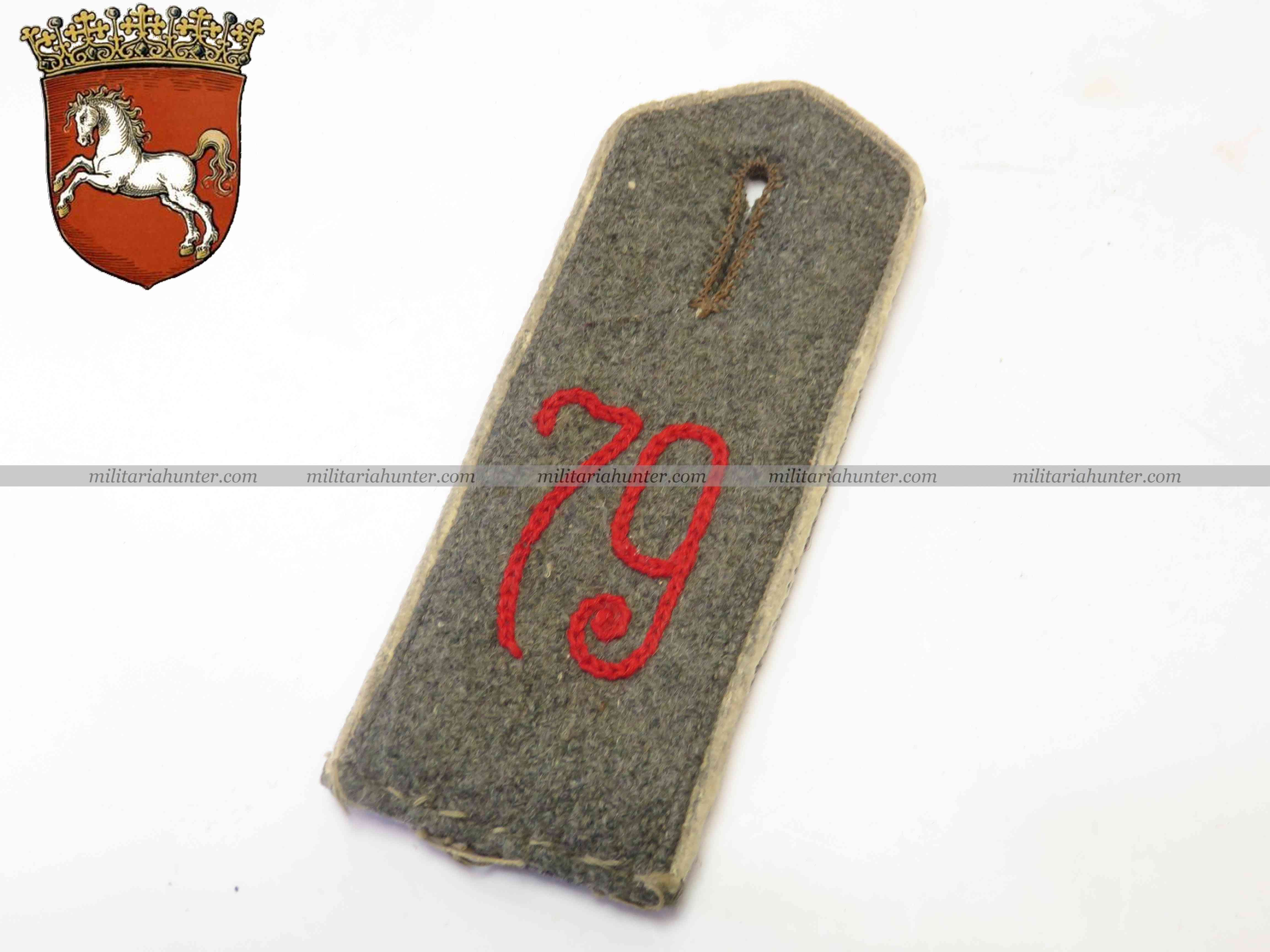 militaria : www1 german shoulder strap JR79 - patte d'épaule M15 du JR79 Hanovre