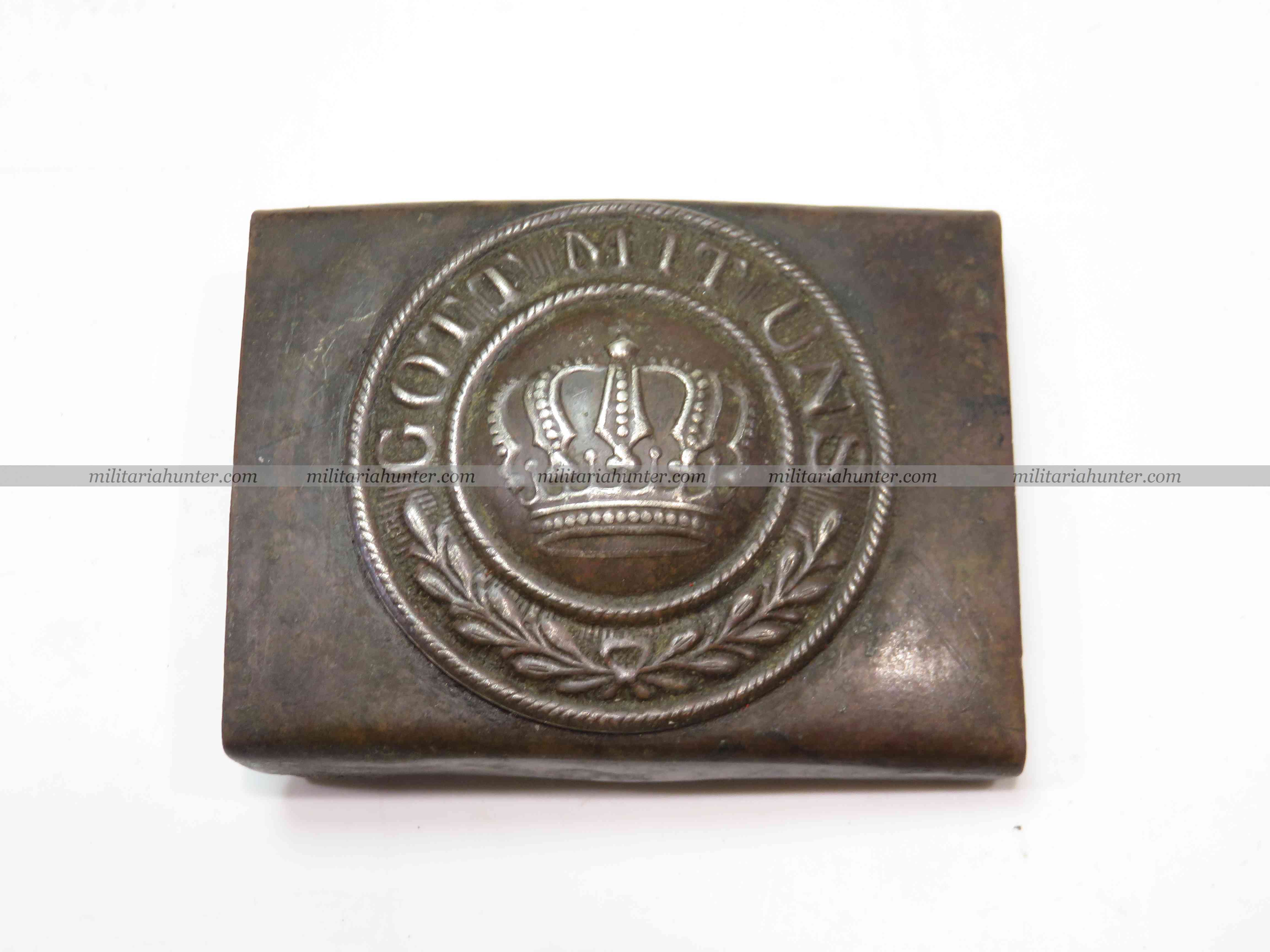 militaria : ww1 Prussian M95 belt buckle - Boucle Prussienne M1895