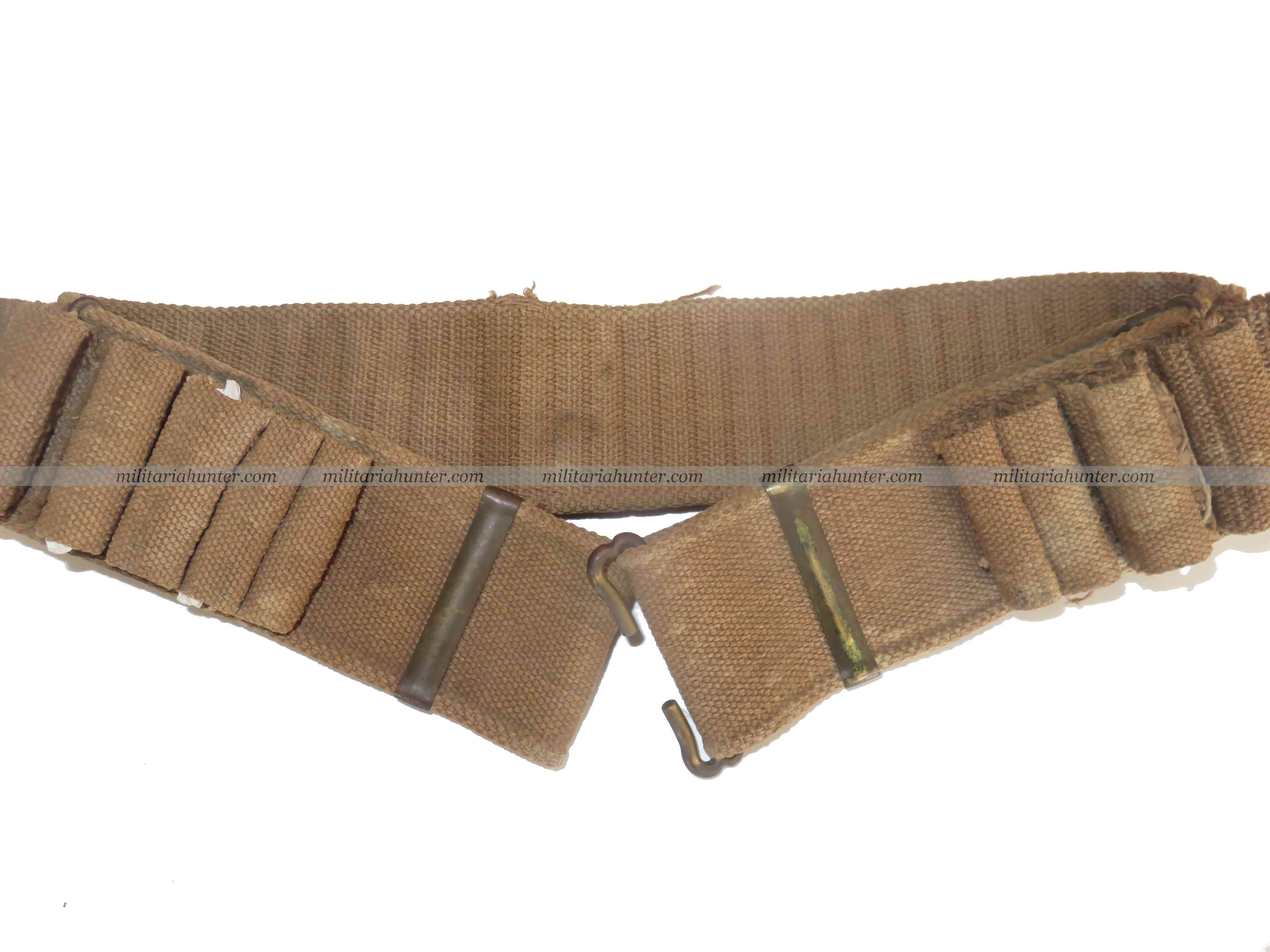 militaria : US ww1 early Mills shotgun ammunition belt